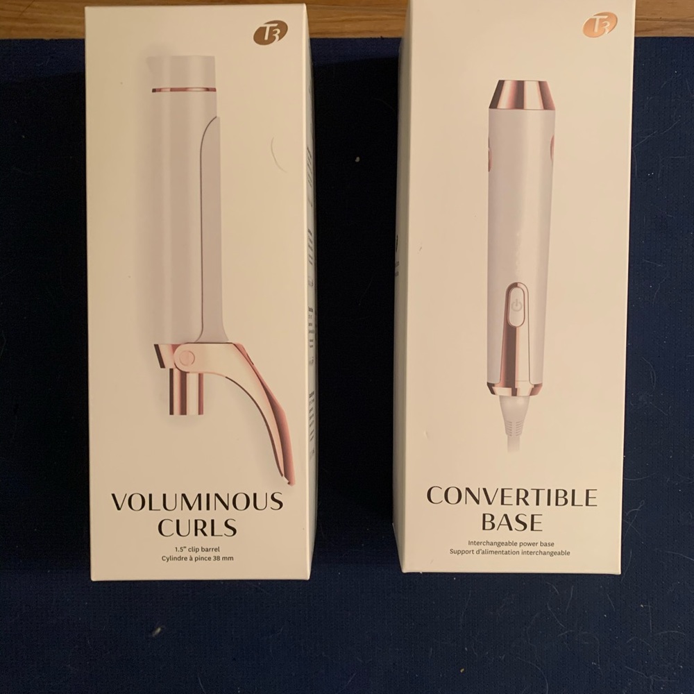 T3 1.5” hair curling iron head + convertible base